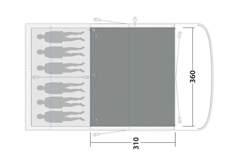 Outwell Hayward Lake 6ATC Flat Woven Carpet-5